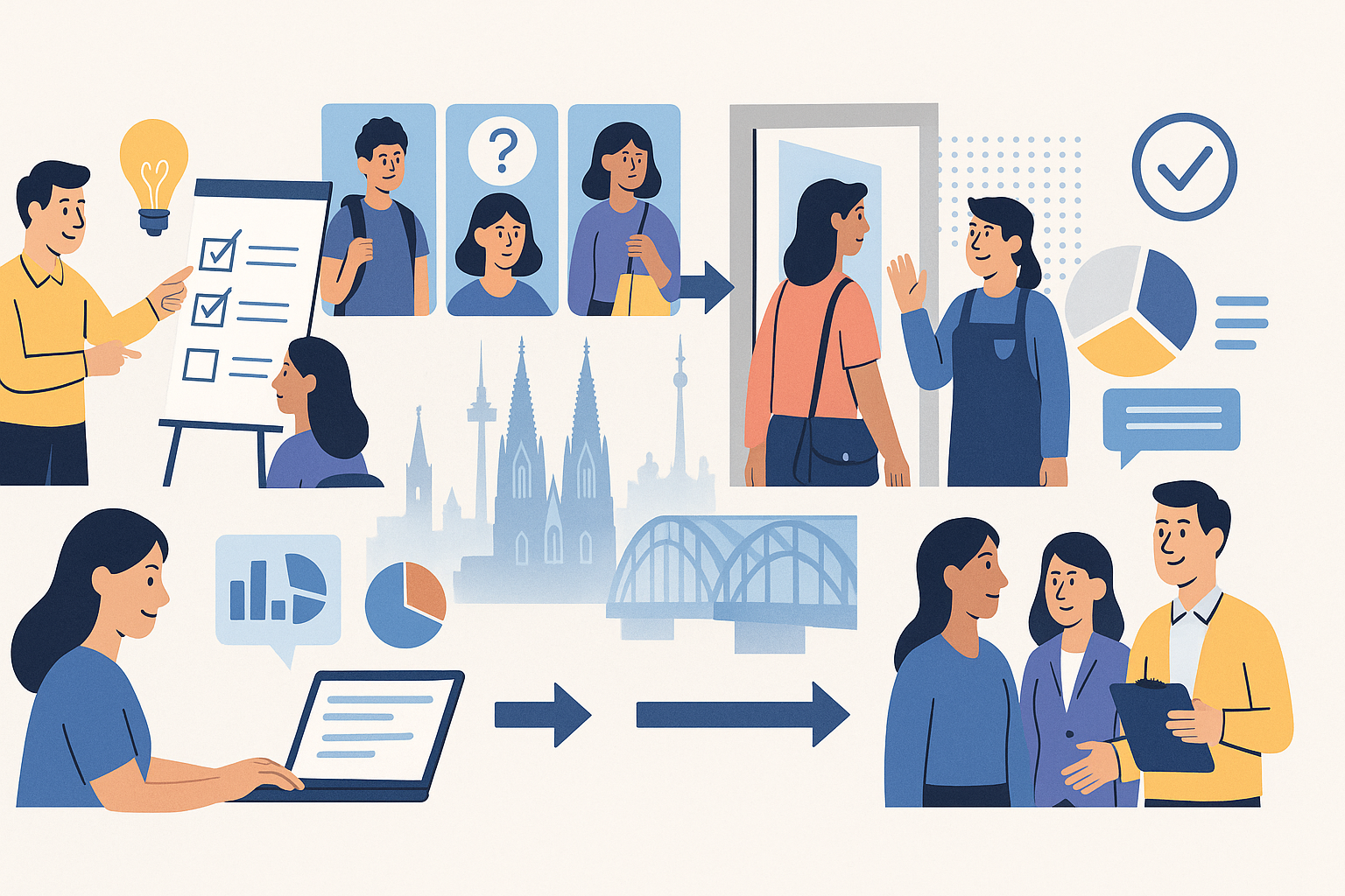 Der Ablauf eines Mystery-Shopping-Projekts in Köln